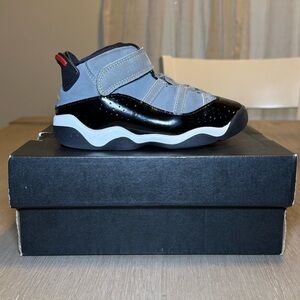 Nike Boys Air Jordan 6 Rings 323420-016 Black Basketball Shoes Sneakers Size 9C